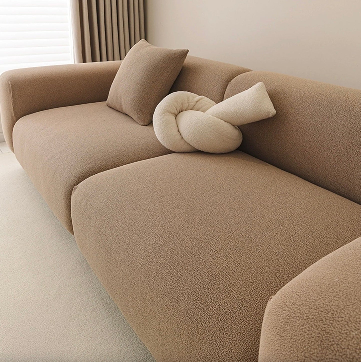 SnugCloud Boucle Couch Cover