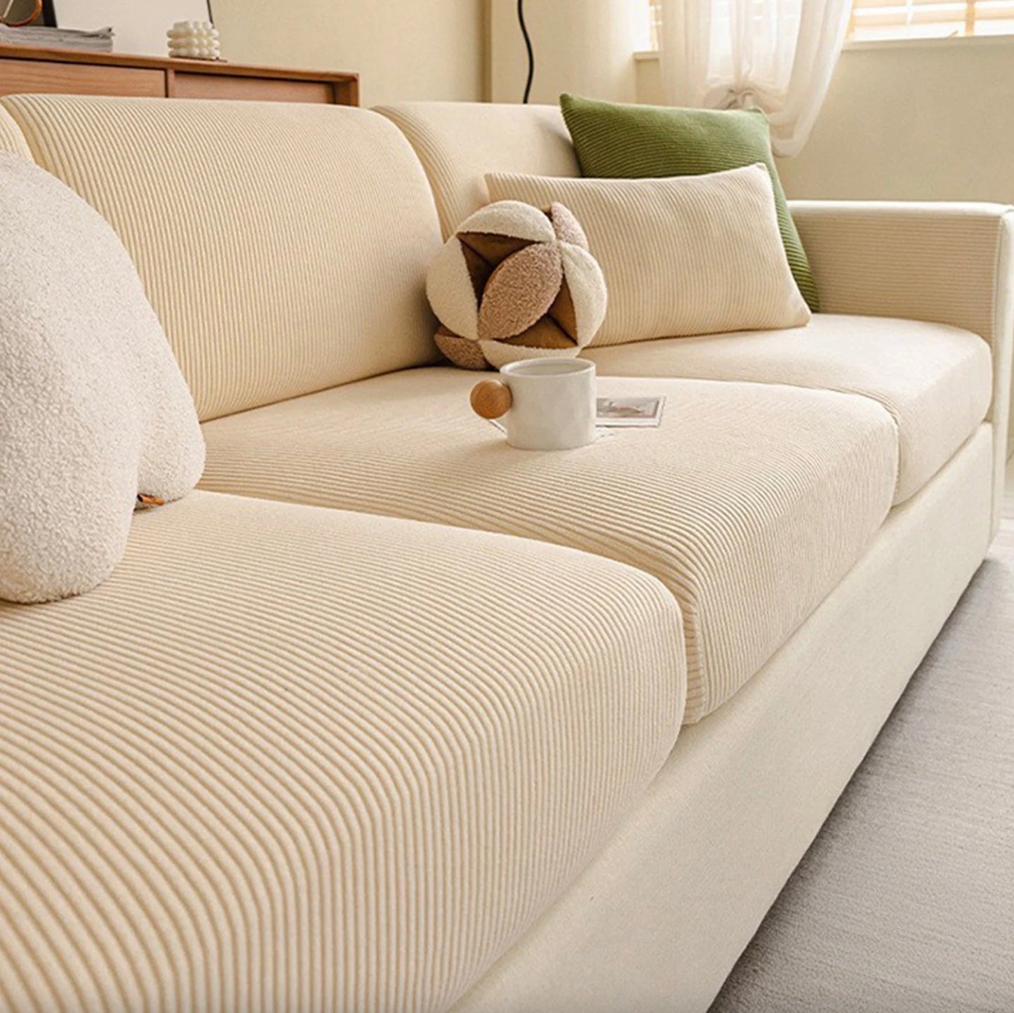Velvet Luxe Stretch Couch Cover