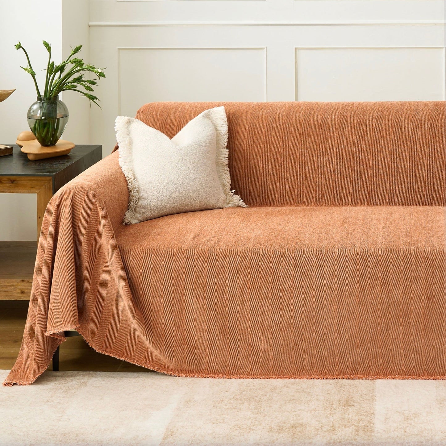 ClawGuard Herringbone Couch Cover